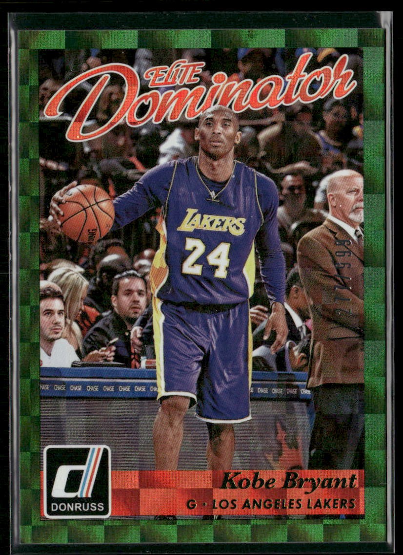 2015-16 Donruss #8 Kobe Bryant Elite Dominator Veterans #/999