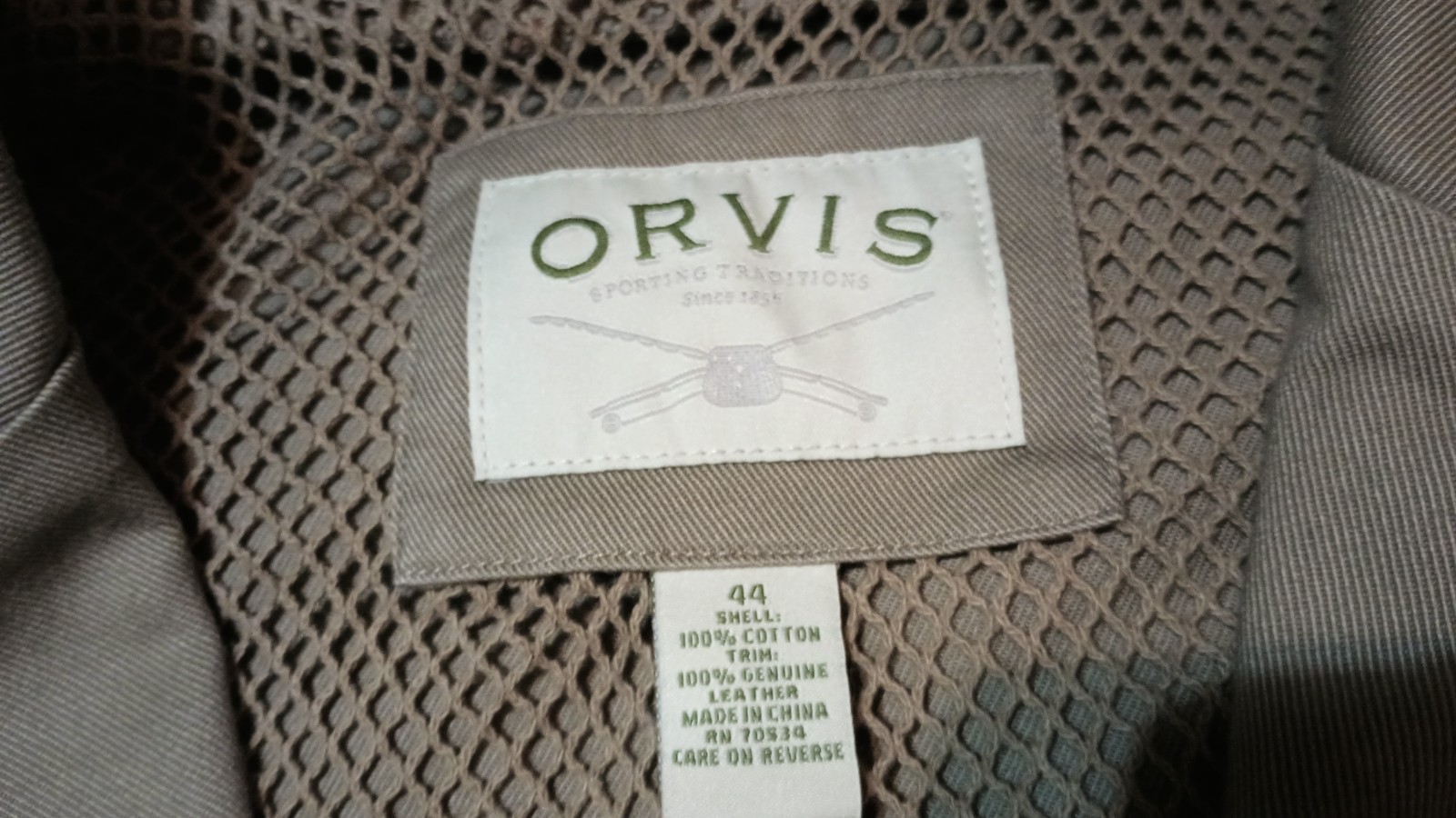 Vintage Men's Orvis Blazer Suitcoat size 44 Khaki Tan Excellent cond Rare find image 7