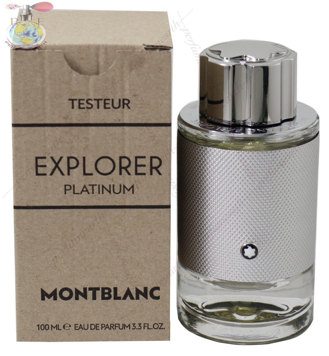 Mont Blanc Explorer Platinum Tester 3.3/3.4 oz Edp Spray Men New
