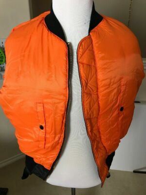 USAF MA-1 Blue Flight Jacket By Greenbrier Mnfg Vintage New Made