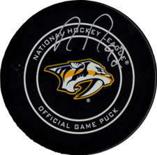 Ryan Johansen autographed signed authentic puck NHL Nashville Predators PSA COA