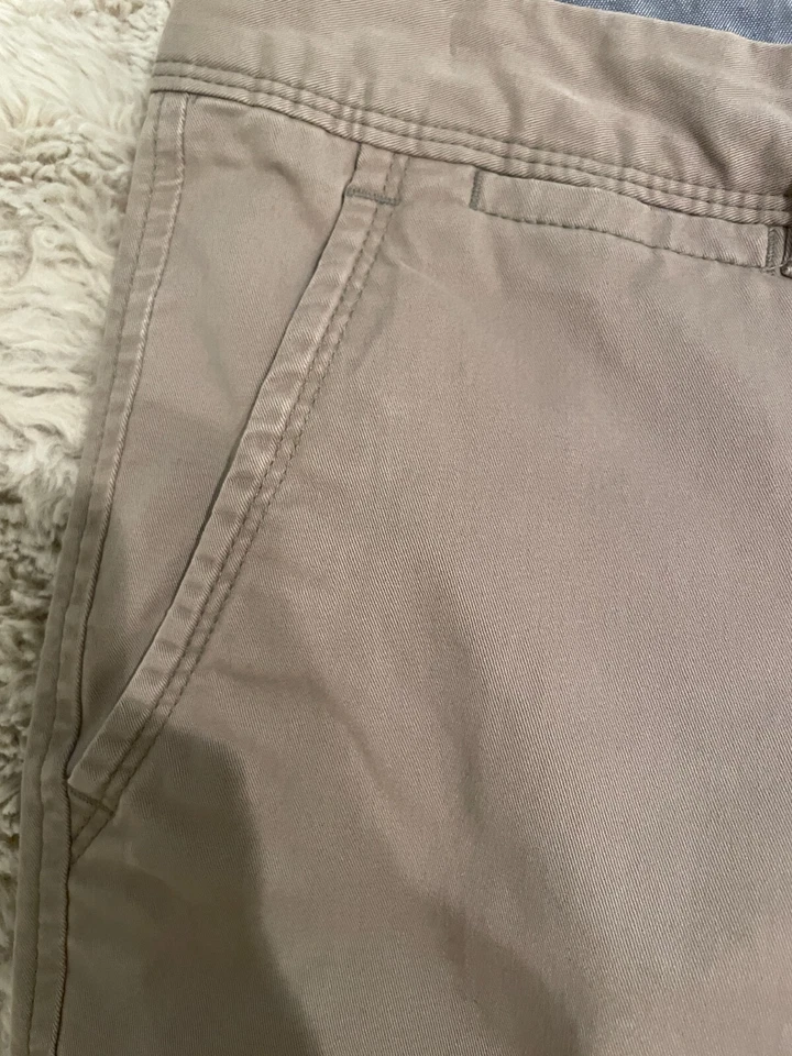 Banana Republic Ryan Slim Straight-Fit Womens Pants Size 6 gray cotton - Image 3 of 4