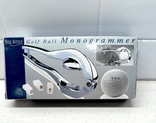 Park Ave Golf Ball Monogrammer Chrome-plated Press- Indelibly Imprint 3 Initials