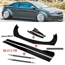 For Scion TC 2005-2016 Front Bumper Lip Splitter Spoiler Side Skirt Strut