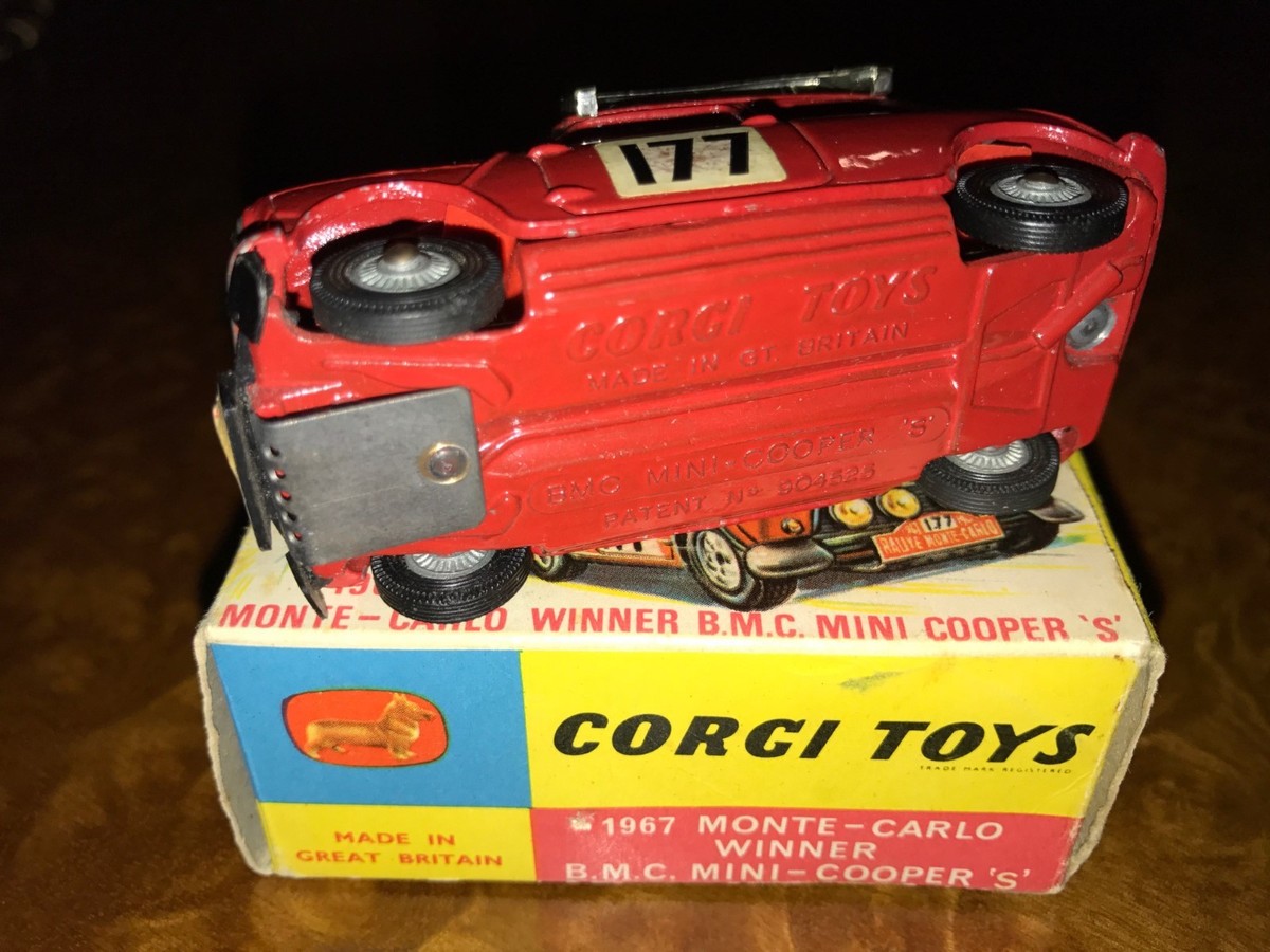 Corgi Toys 339 – Mini Cooper S Rallye Monte Carlo 1967 (échelle 1/43, Originale)
