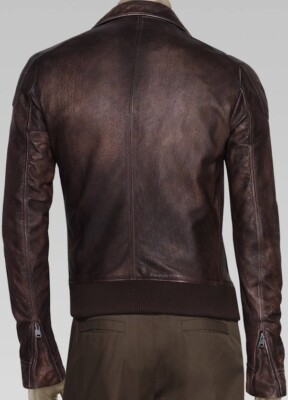 GUCCI SIGNATURE GG MONOGRAM 100% AUTHENTIC LEATHER MOTO BIKER