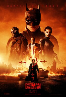 The Batman Movie Poster | Robert Pattinson | 11x17 | 2022 | NEW | USA