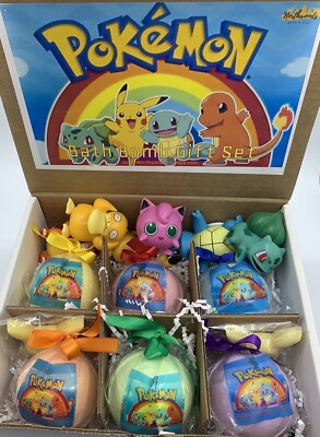 Jumbo Pokemon 6-pack XL 5.5 oz Bath Bomb Gift Set for Kids | eBay