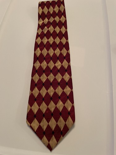 Lot Of 2 Robert Stock 100% Silk Ties Geometric Patterns - Picture 3 of 9