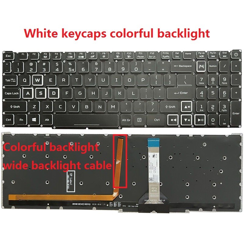 Laptop NEW FOR ACER Predator Helios 300 PH315-54 Keyboard US Backlit