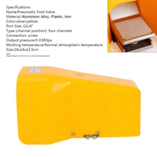 1/4" NPT Foot Pedal Operated Control Valve 3 Way 2 Position Air Pneumatic Switch