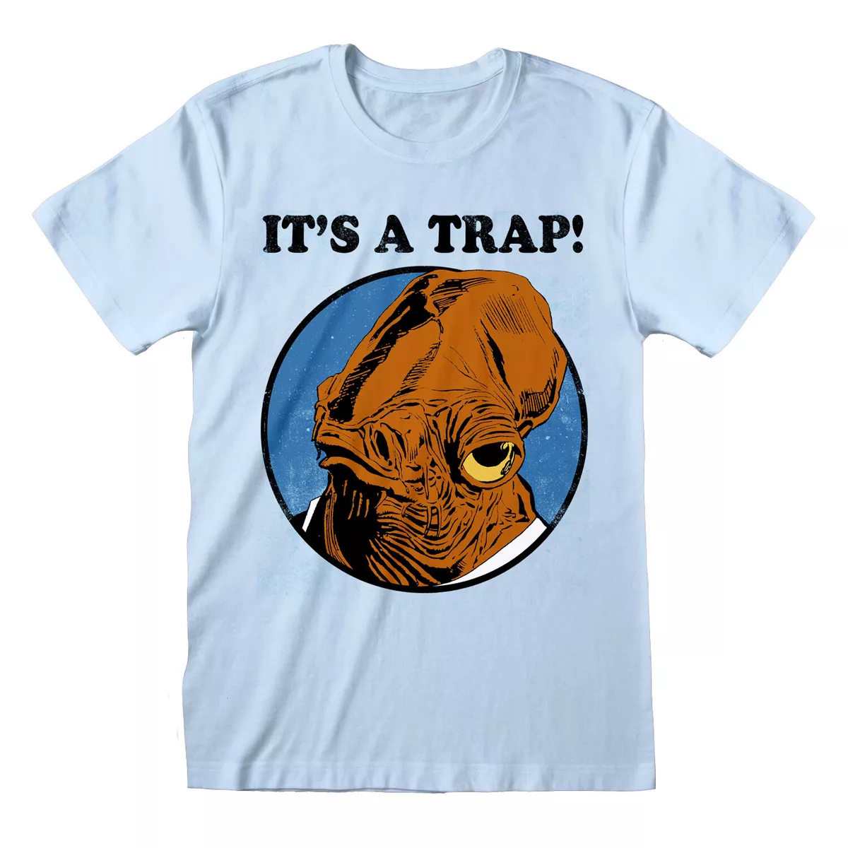 OFFICIAL STAR WARS ADMIRAL ACKBAR IT S A TRAP BLUE T SHIRT eBay