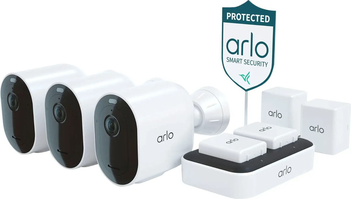 Arlo Pro 5S 2K 3 Wire Free Spotlight Camera Security System