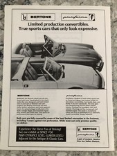 1984 Bertone Pininfarina Ad Flyer Promoting C...