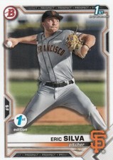 ERIC SILVA BOWMAN DRAFT 1ST EDITION ROOKIE CARD RC GIANTS #BD-162 2021 21