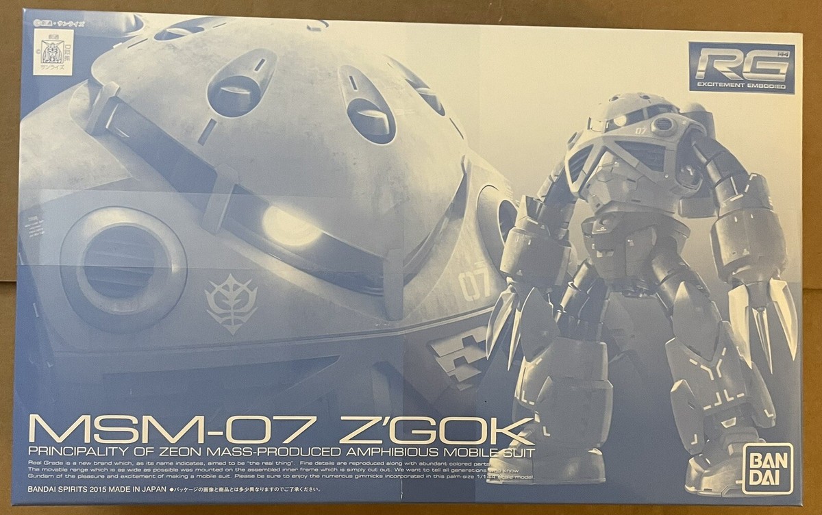 RG 1/144 Z'Gok Premium Bandai Gundam Real Grade Model Kit Mobile