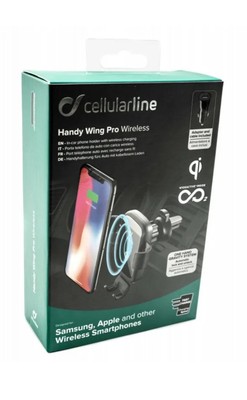 Cellularline Handy Wing Pro Wireless Qi KFZ Auto Ladegerät Charger Halterung 220