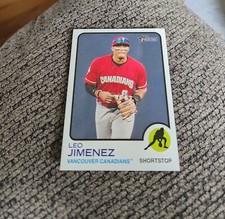 2022 Topps Heritage Baseball Minors Leo Jimenez #85 Toronto Blue Jays