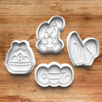 Ostern Ausstechformen & Präger | 3D gedruckt PLA | Hase, Eier & mehr