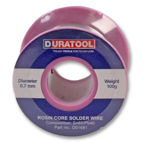 60/40 Tin Lead Rosin Flux Core Solder Wire Electrical Soldering 0.7-1.2mm  - Picture 3 of 7
