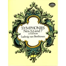 Beethoven, Symphonien Nr. 5, 6 & 7, Partitur, Dover