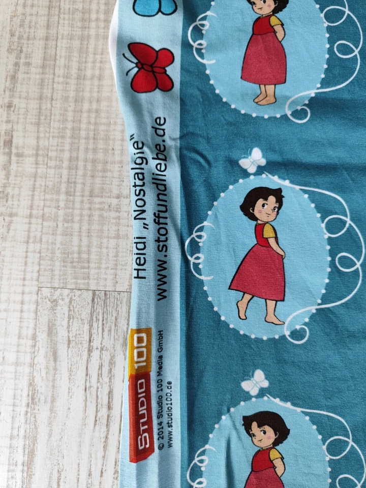 Stoff und Liebe Heidi Nostalgie Jersey 93cm x 94cm + Überhang - Bild 3 von 4