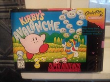 KIRBY'S AVALANCHE Super Nintendo SNES Game Original 1995 Collector  BOX 