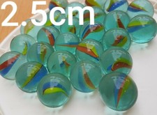 25 BIGLIONI BIGLIE DI VETRO da 2.5cm veramente BELLISSIME RARE Anni 70-80-90