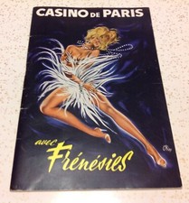 Casino De Paris VTG 1963 Advertising Promotional Brochure French Language Casino De Paris VTG 1963 Advertising Promotional Brochure French Language