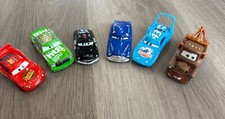 Disney Pixar Cars Lot Of 6 Car Diecast Chick, Hudson, Dinoco, McQueen Sheriff