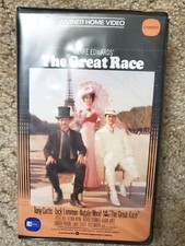 VTG THE GREAT RACE Clamshell Beta Betamax Tape Warner Home Video Blake Edwards