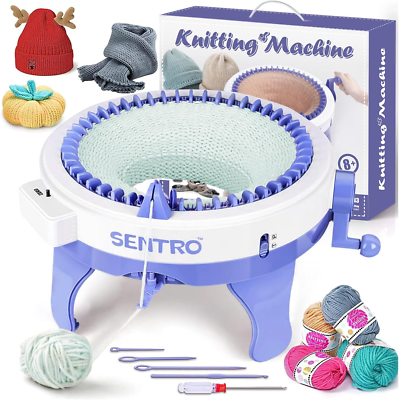 #ad #ad SENTRO 48 Needle Knitting Machine Smart Loom Kit for All Skill Levels $73.99