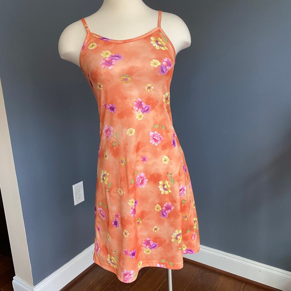 strapless open back dress Cotton Blush Pink Floral Midi Sundress with Pockets PromGirl