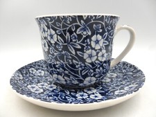 Gift Boxed Jumbo cup and saucer in Blue Calico design.
