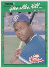 Glenallen Hill Blue Jays Outfielder 1990 Donruss Rookies Card # 24 Near Mint