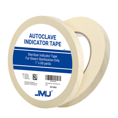 JMU Sterilization Steam Indicator Tape 1/2'' 3/4'' 1''x 60 Yard Autoclave Tape