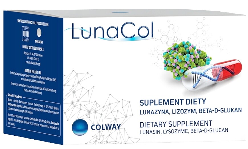 COLWAY® LUNACOL WITH LUNASIN LYSOZYME BETA-GLUCANS 60 CAPSULES