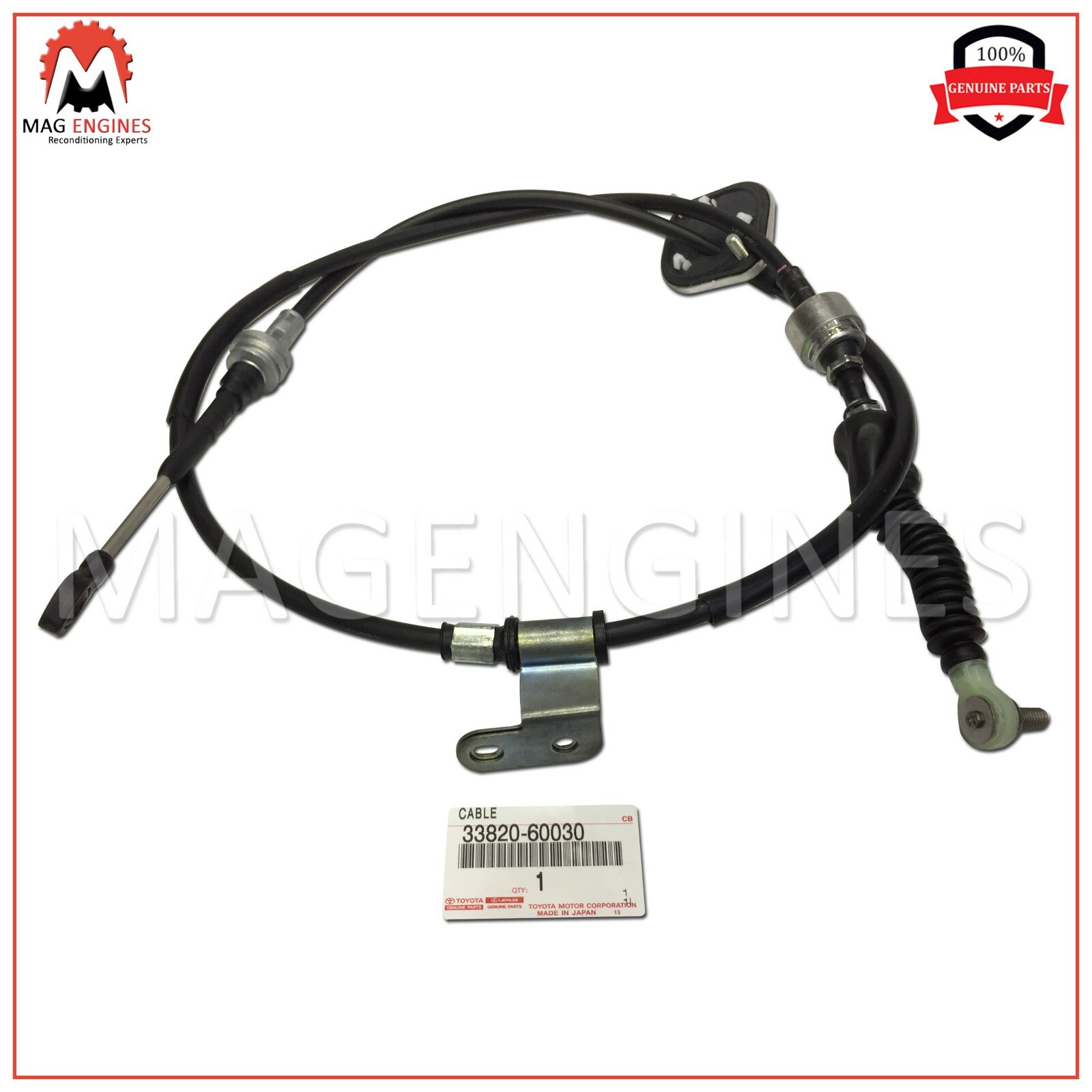 33820-60030 GENUINE OEM CABLE ASSY, TRANSMISSION CONTROL 
