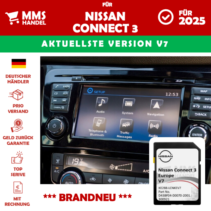 NEU für Nissan Connect 3 V7 (LCN3) EUROPA UK Navigation SD-Karte - 2025 NEU für Nissan Connect 3 V7 (LCN3) EUROPA UK Navigation SD-Karte - 2025