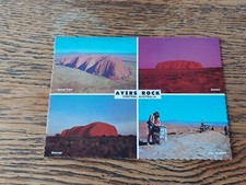 Nucolorvue Vintage Postcard Ayers Rock Uluru NT Australia 4 Images Inc Summiting