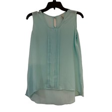 Paper Crane Mint Sheer Tank Sleeveless Small