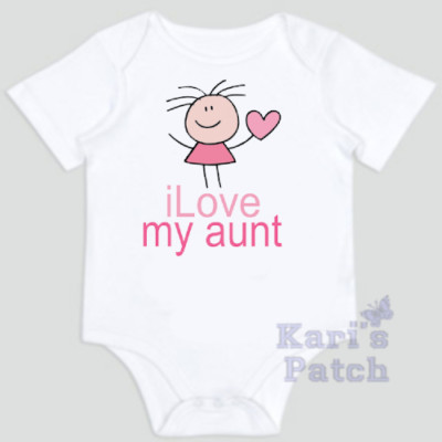 I love my Aunt - can add name Baby Body