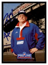 Ray Handley Signed 1991 Pro Line Card #289 Autographed Giants 84507