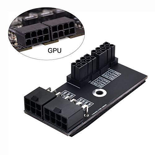 Dual ATX 8Pin Female to 6+8pin Male 180 Degree Angled Power Adapter for NVIDI... - Picture 4 of 6