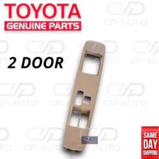 01 - 04 TOYOTA TACOMA DRIVER MASTER POWER WINDOW SWITCH BEZEL TRIM TAN OEM NEW