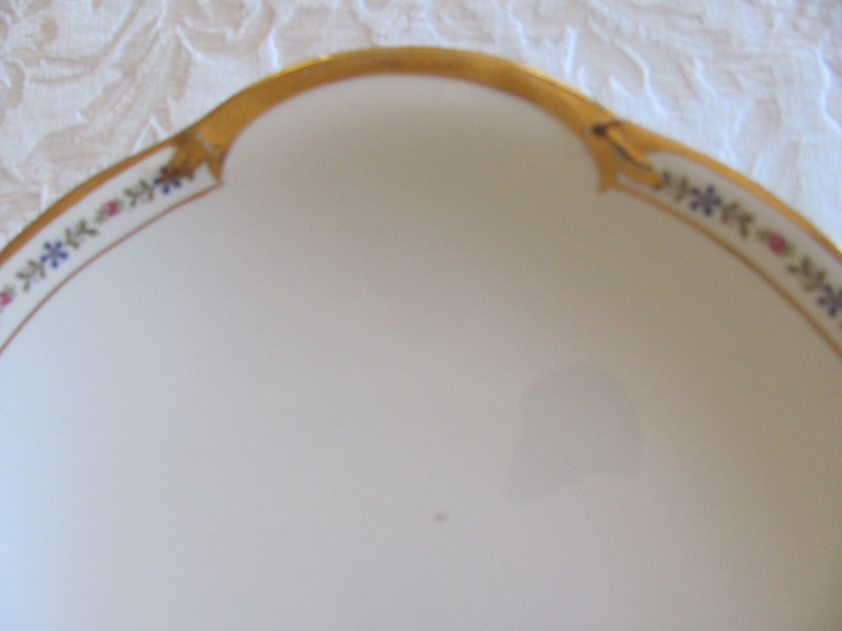 Johnson Brothers JB50-Blue & Pink Flowers-Gold Trim-England-10