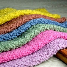 Sherpa Fleece Fabric Lamb Cashmere Faux Wool Thick Apparel Material By Yard