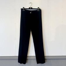 CHANEL P32790V12150 Straight pants Wool Size 38 Black Total length 96cm