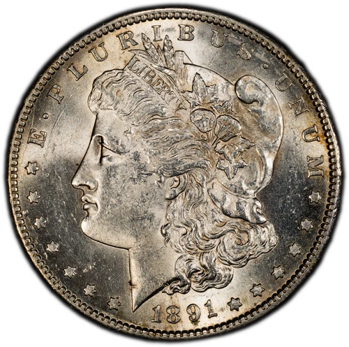 1891-S Morgan Silver Dollar - PCGS GOLD SHIELD MS62 - BETTER DATE BEAUTY!