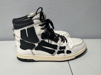Amiri Skeleton High Black White Bone Mens Sneakers - Size 11 - 100% Authentic